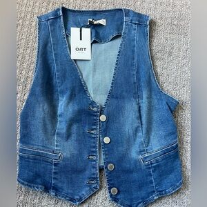 Oat New York Indigo Denim Vest
